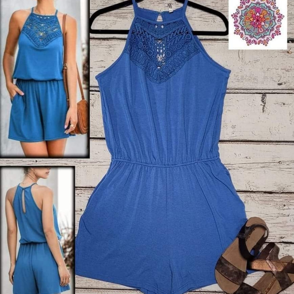 Crochet Lace Detail romper